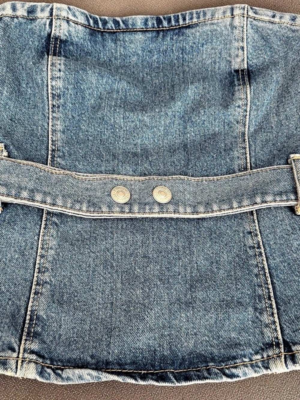 Zara Denim Mini top Blue Size s